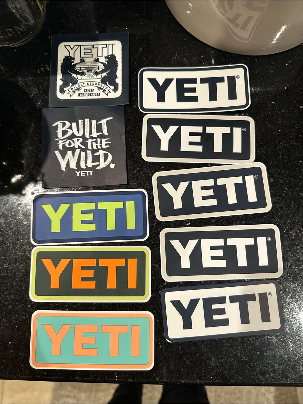 Pack of 10- Yeti Logo Stickers